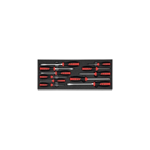 Screwdriver set in Heavy Duty Foam, 11 Pc